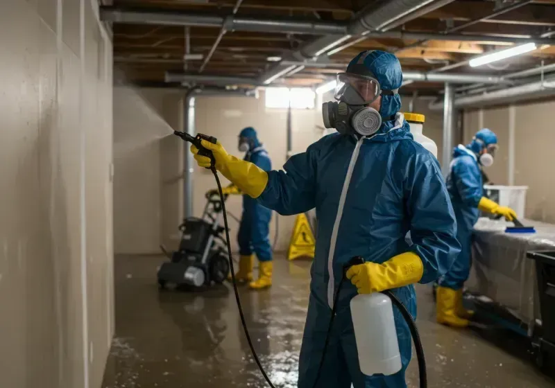 Basement Sanitization and Antimicrobial Treatment process in Obion, TN